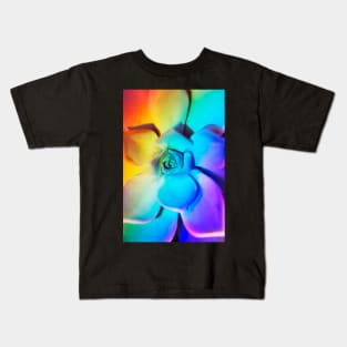 Rainbow echeveria Kids T-Shirt